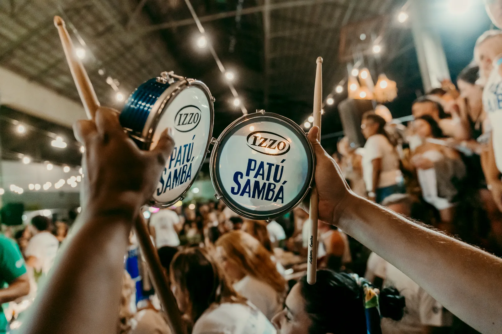 Roda de samba do Patú num evento cultural em Lisboa