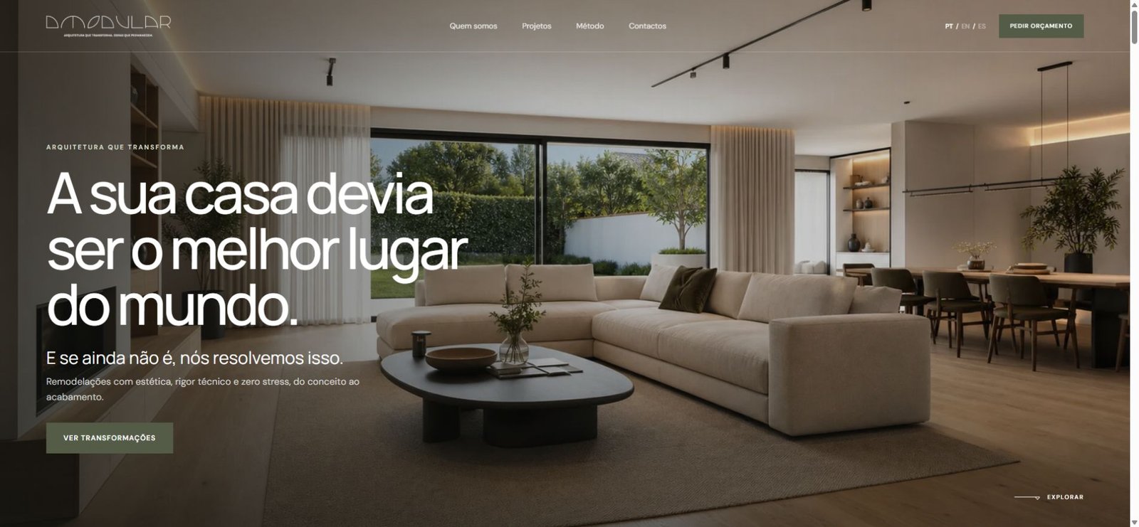 Página inicial do projeto Dmodular